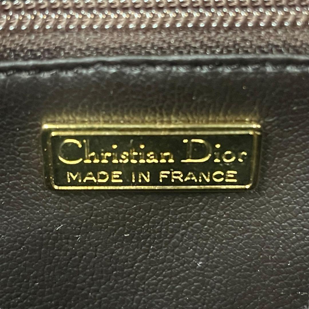 Christian Dior Shoulder Bag Purse CD Leather Authentic