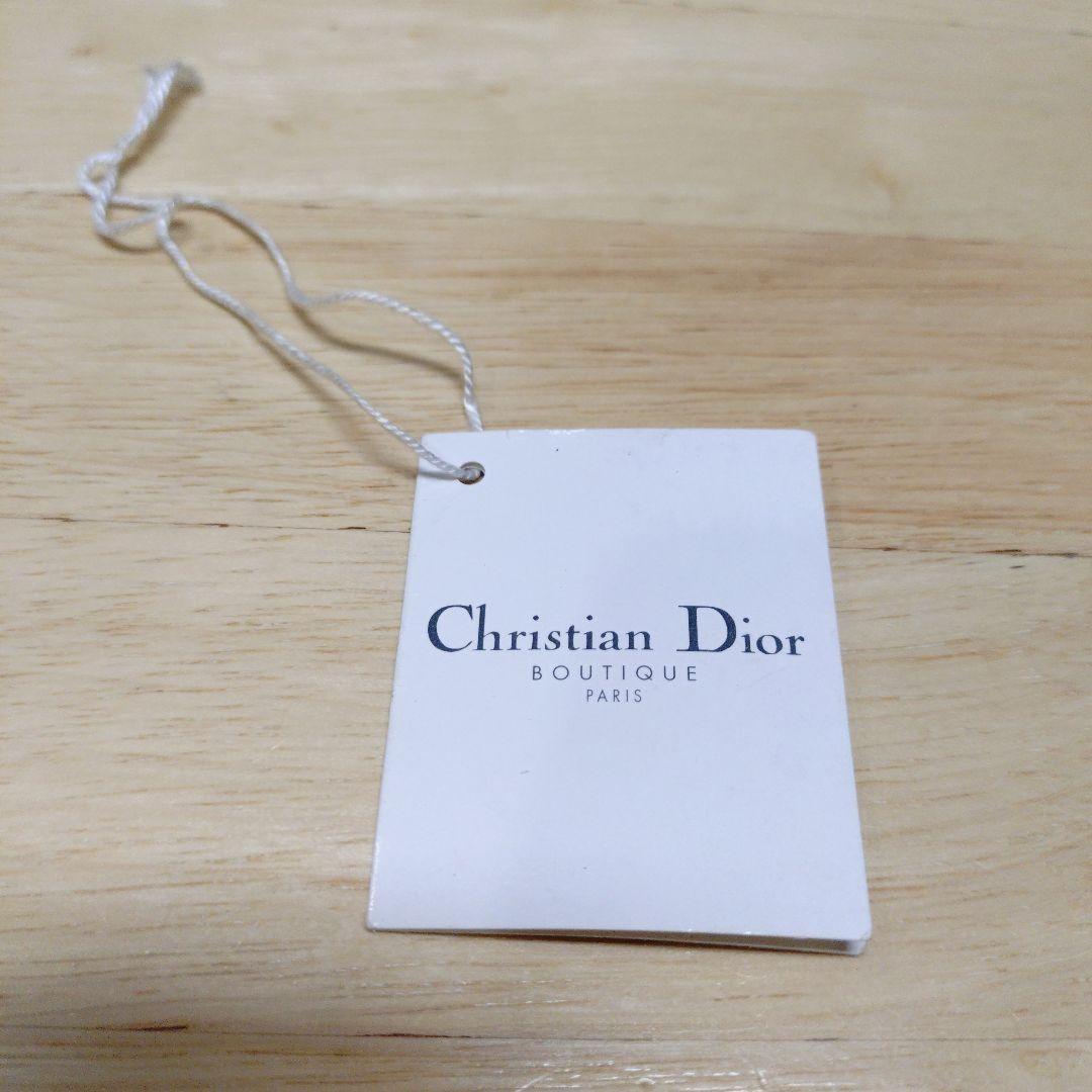 Christian Dior Shoulder Bag Purse Chain Leather Orange Authentic