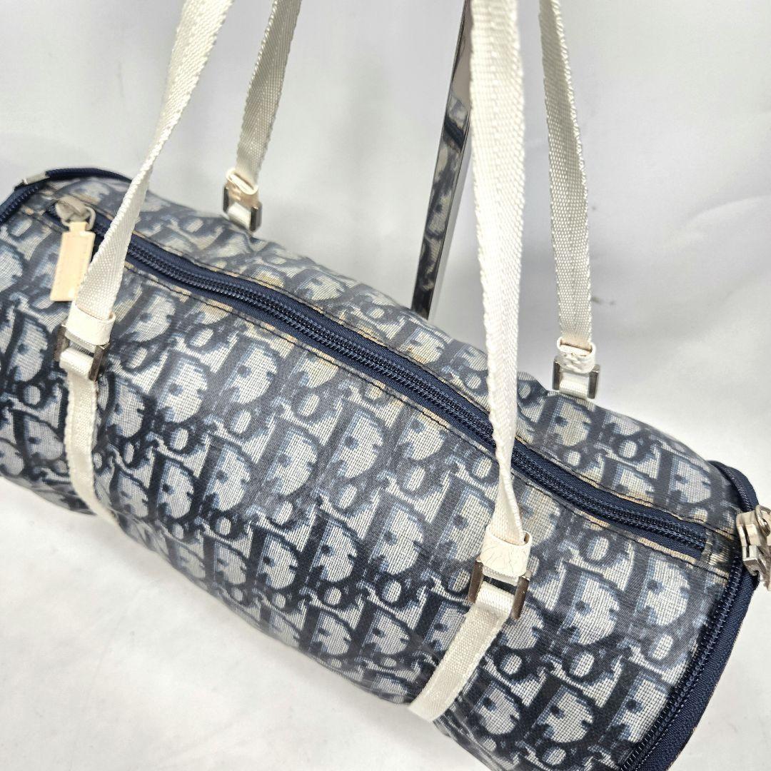 Christian Dior Hand Bag Tote Purse Trotter PVC Authentic
