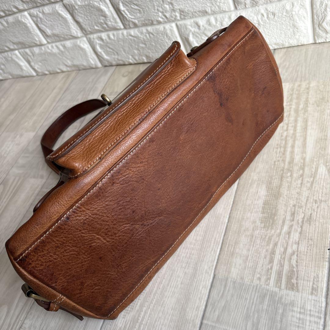 MULBERRY Hand Bag Tote Purse Bayswater Turn Lock Leather Authentic