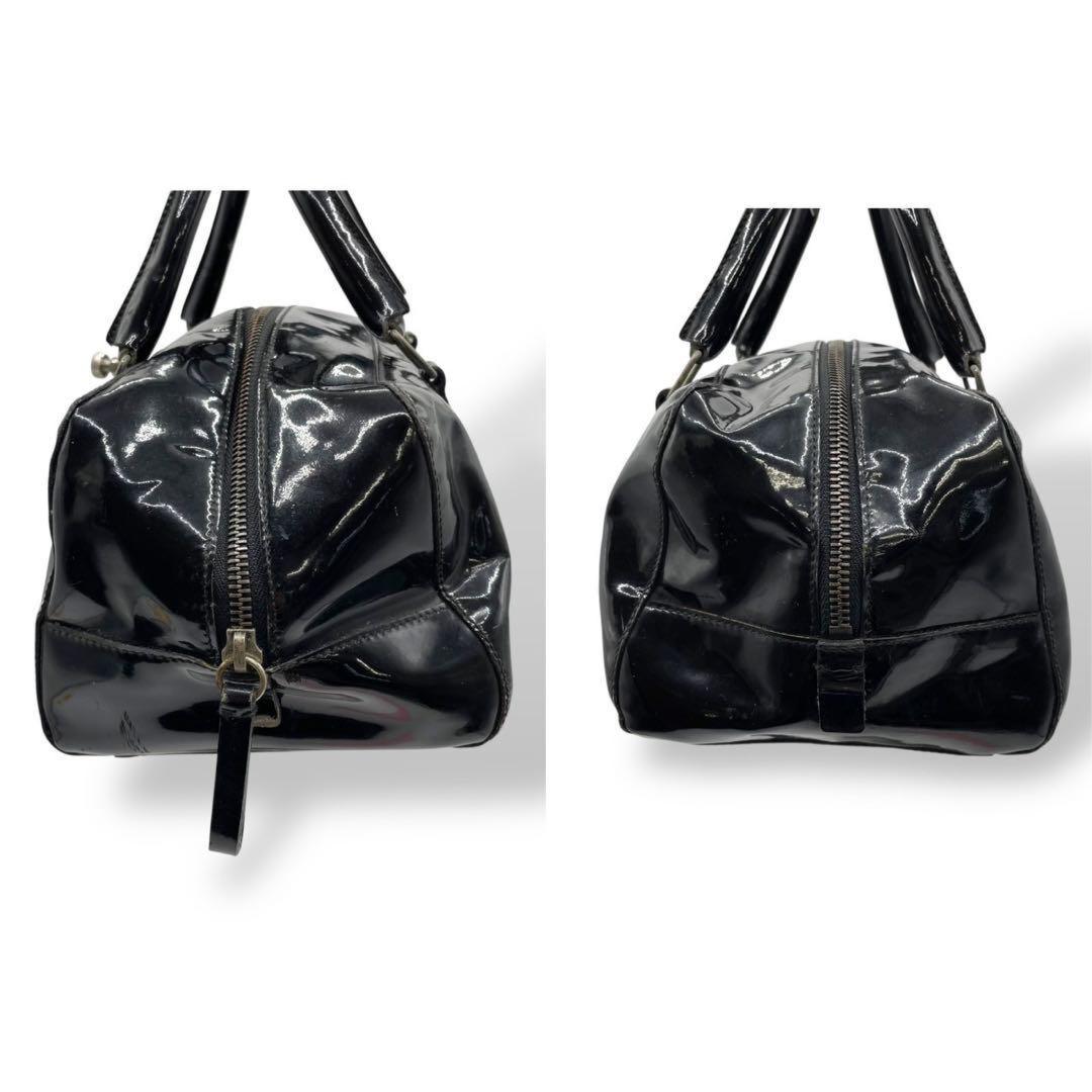 MIU MIU Mini Boston Bag Hand Tote Purse patent Authentic