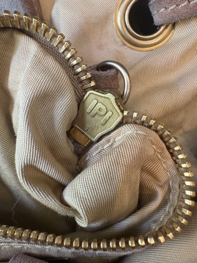 MIU MIU Hand Shoulder Bag Tote Purse Suede Authentic