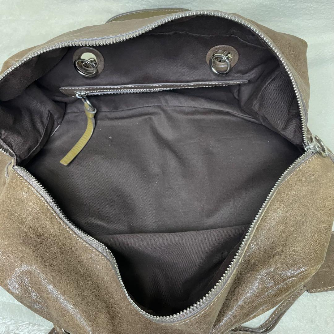 Chloe Hand Bag Tote Purse Leather Brown Beige Authentic