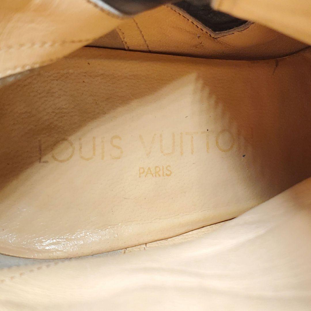 Louis Vuitton Short Boots Shoes EU 36.5 US 6.5 Leather Black Authentic