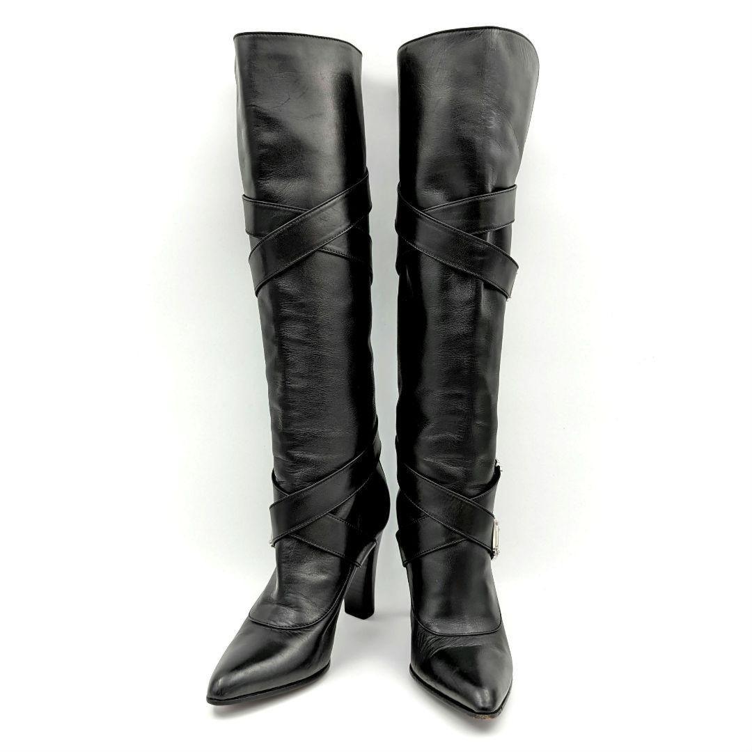 Louis Vuitton Long Boots Shoes EU 35.5 US 5.5 Black Authentic