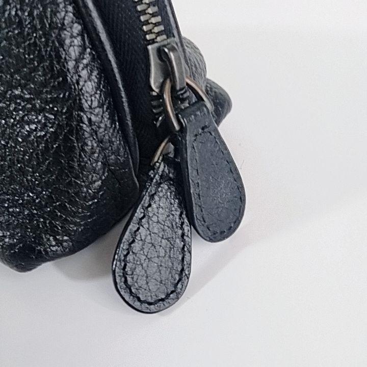 BOTTEGA VENETA Accessory Pouch Hand Pouch Intrecciato Leather Black Authentic