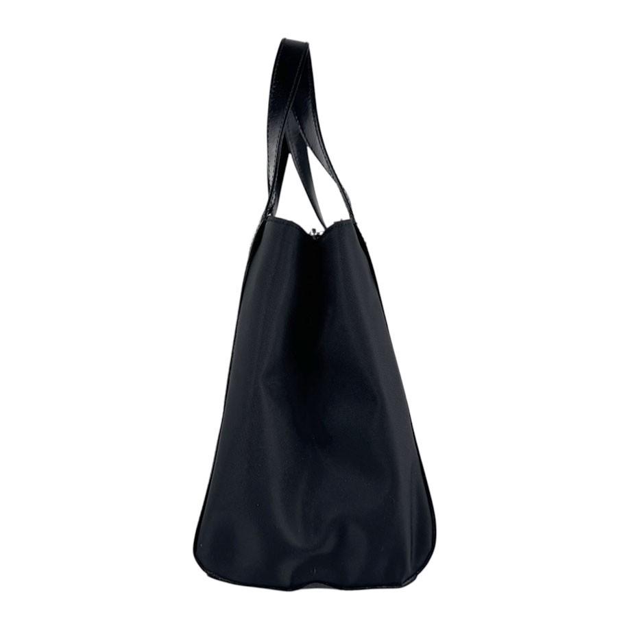 GIVENCHY Hand Bag Tote Purse 4G Nylon Leather Black Authentic