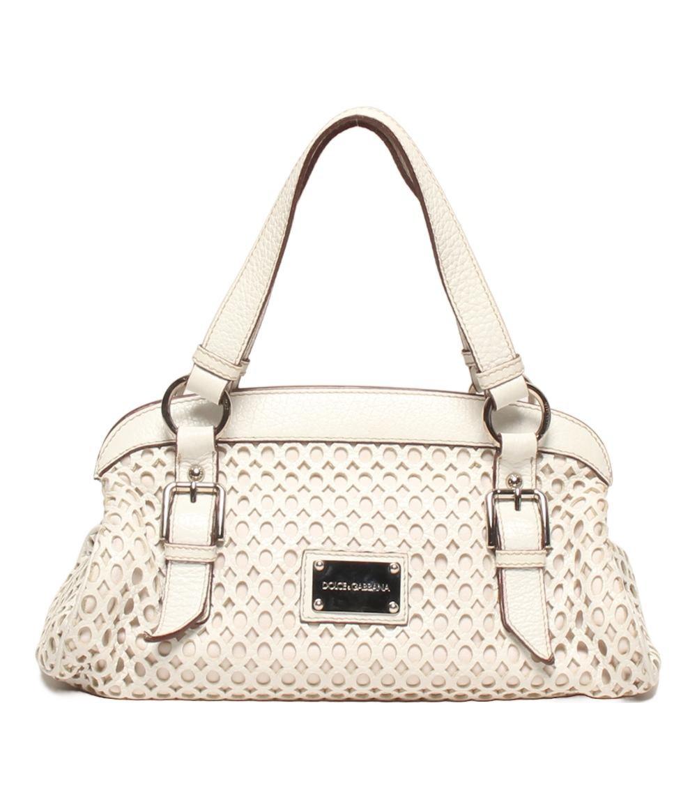 Dolce & Gabbana Hand Shoulder Bag Tote Purse White Authentic