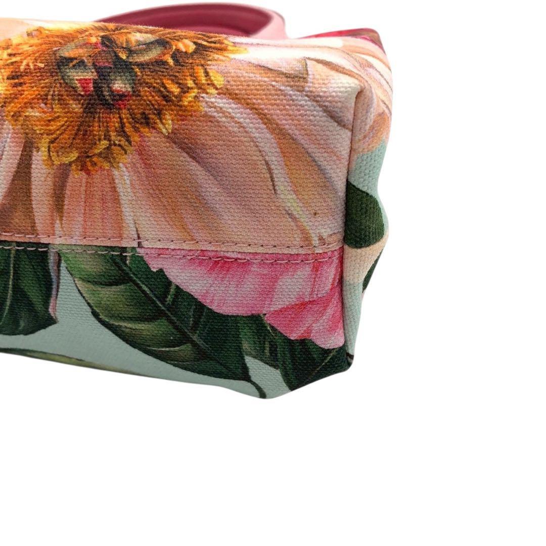 Dolce & Gabbana Hand Bag Tote Purse Canvas Multicolor Authentic