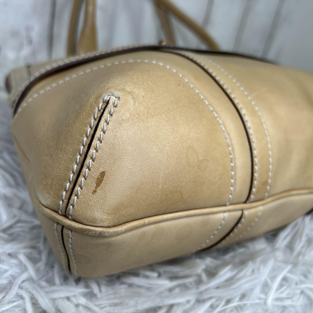 GUCCI Hand Bag Tote Purse Boston Bag Interlocking Leather Brown Authentic