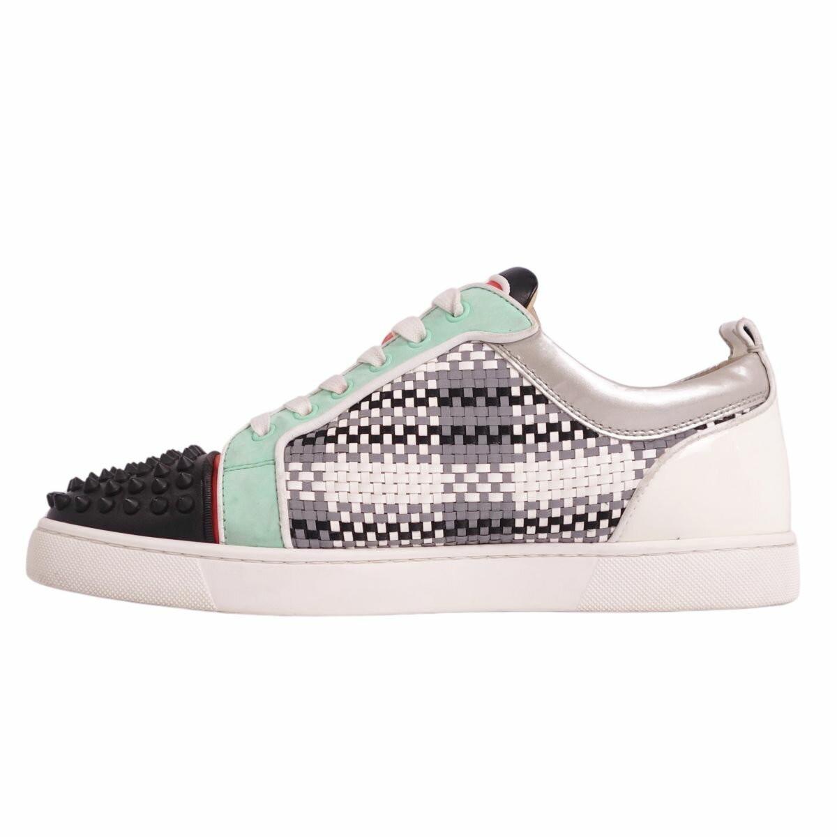 Christian Louboutin Sneakers Shoes Low-Cut Studs EU 43 US 10 Multicolor Auth