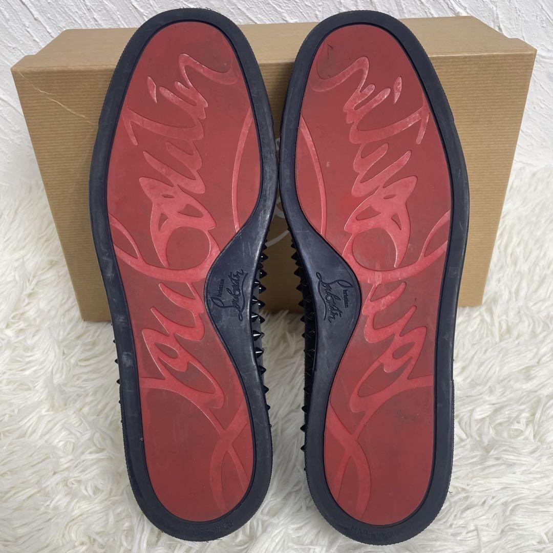 Christian Louboutin Slip-ons Shoes Sneakers Studs EU 43 US 10 Gray Authentic