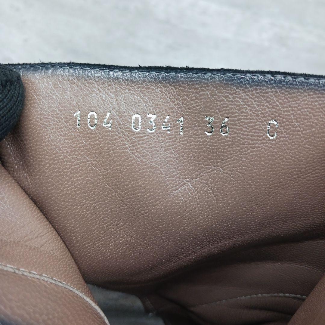GUCCI Short Boots Shoes EU 36 US 6 Suede Black Authentic