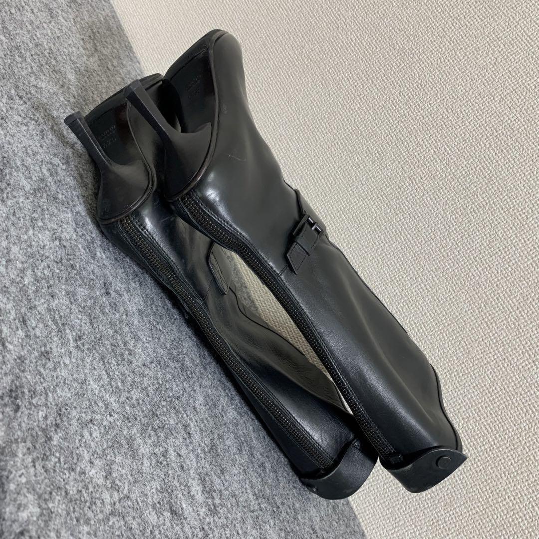 GUCCI Boots Shoes EU 35.5 US 5.5 Leather Black Authentic