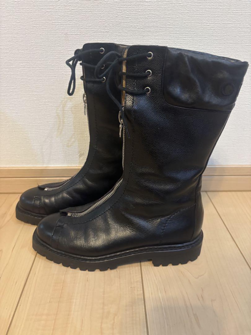 GUCCI Boots Shoes EU 36 US 6 Leather Black Authentic