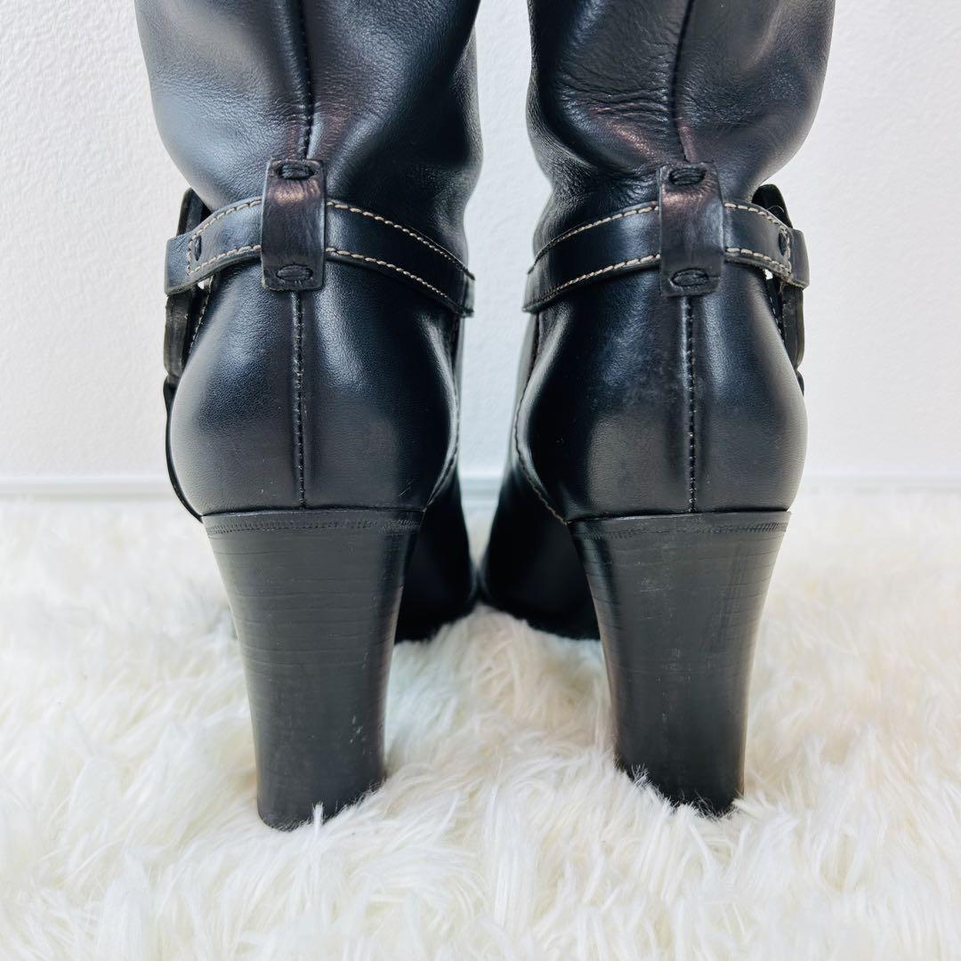 GUCCI Long Boots Shoes Interlocking GG EU 35.5 US 5.5 Black Authentic