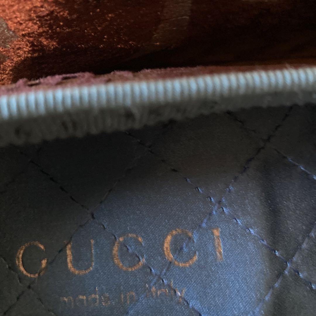 GUCCI Shoes Pumps Flat Right/EU35 Left/EU35.5 Bordeaux Velvet Authentic