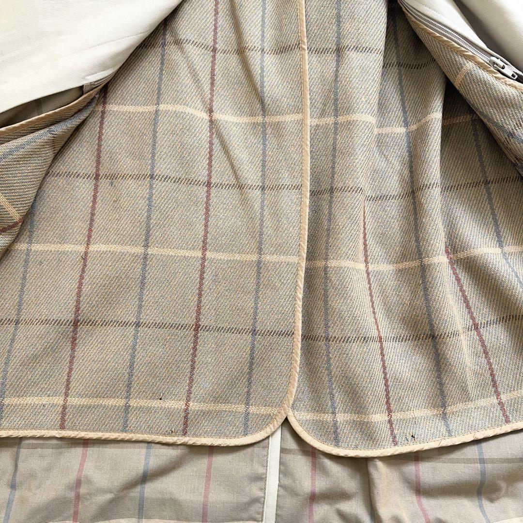 BURBERRYS Coat Nova Check Asian fit L US size M Beige Authentic