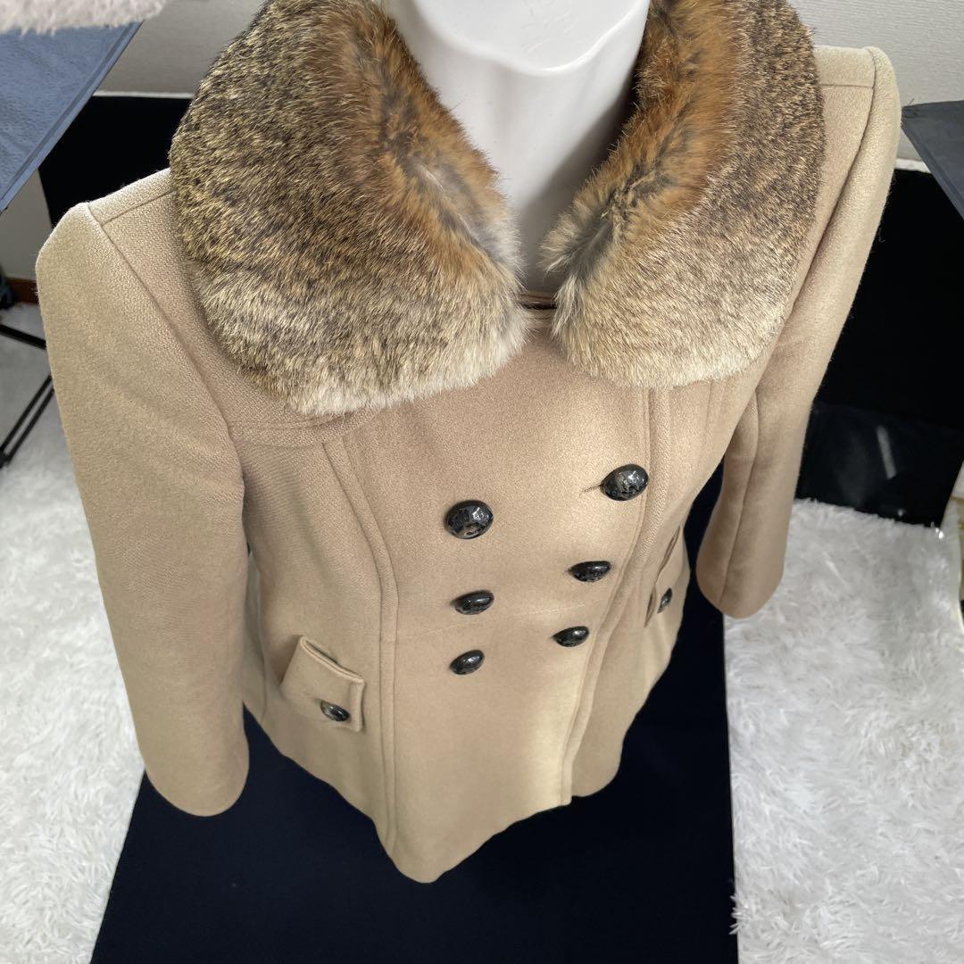 BURBERRY BLUE LABEL 2way Coat Nova Check Asian fit S 36 US size XS Beige Brown