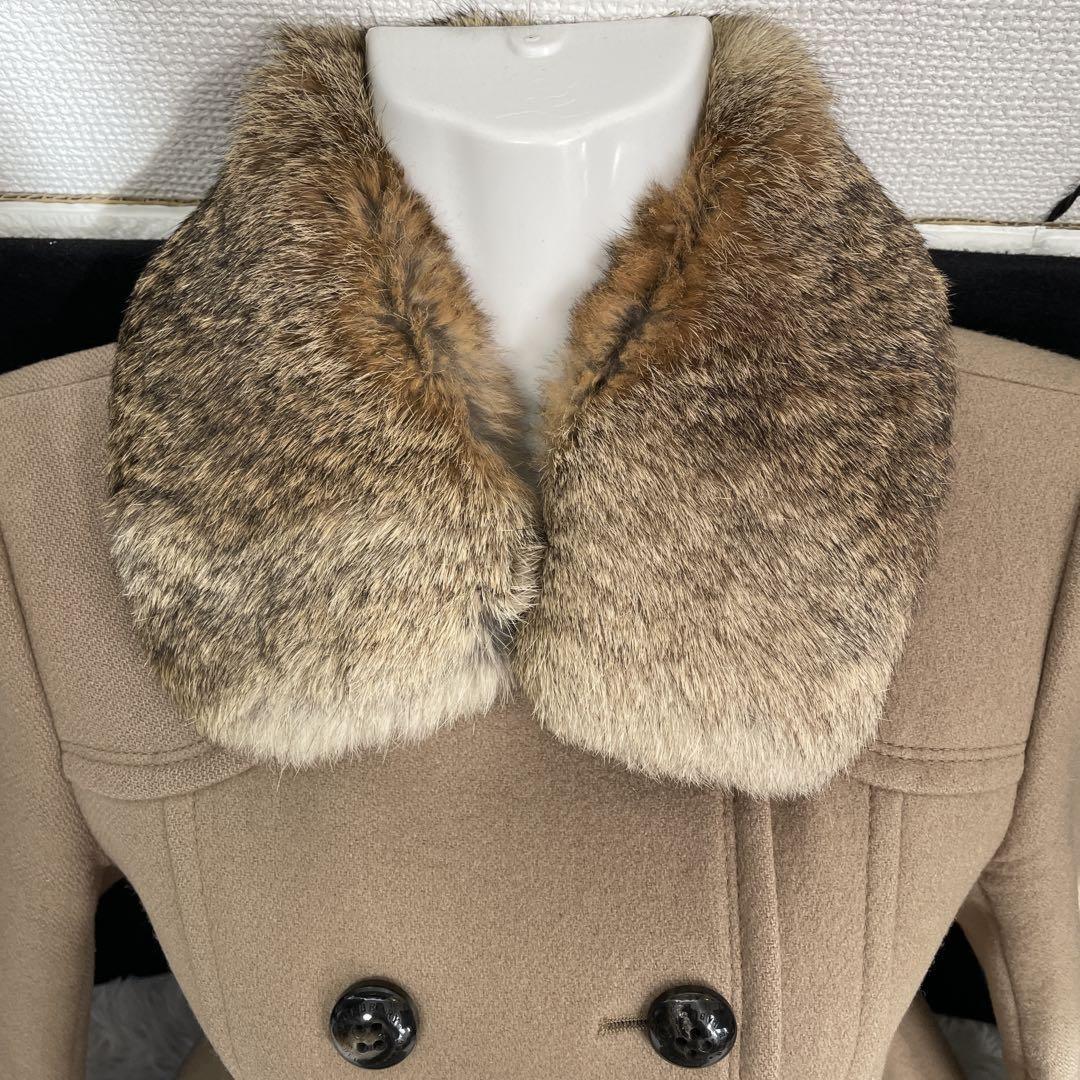 BURBERRY BLUE LABEL 2way Coat Nova Check Asian fit S 36 US size XS Beige Brown