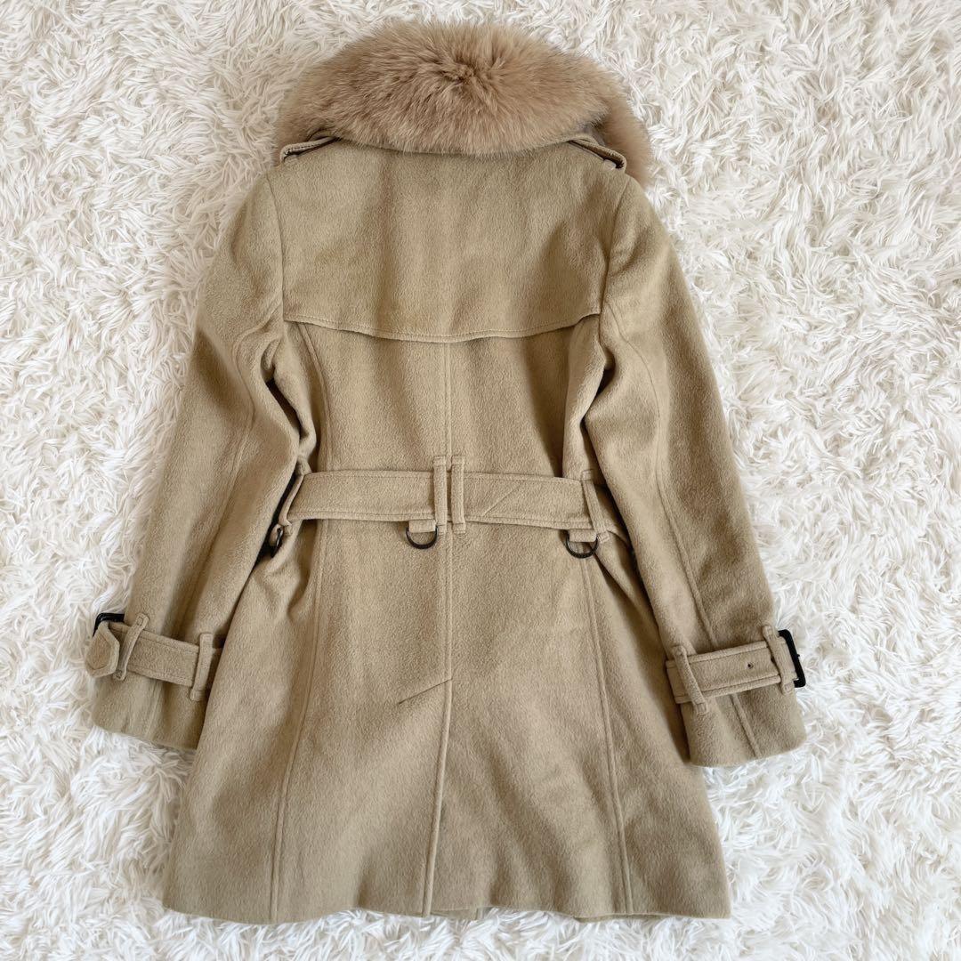 BURBERRY LONDON 2way Long Coat Nova Check Asian fit S US size XS Beige Authentic
