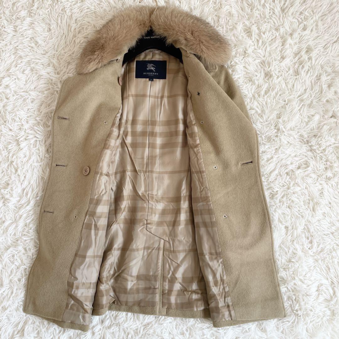 BURBERRY LONDON 2way Long Coat Nova Check Asian fit S US size XS Beige Authentic