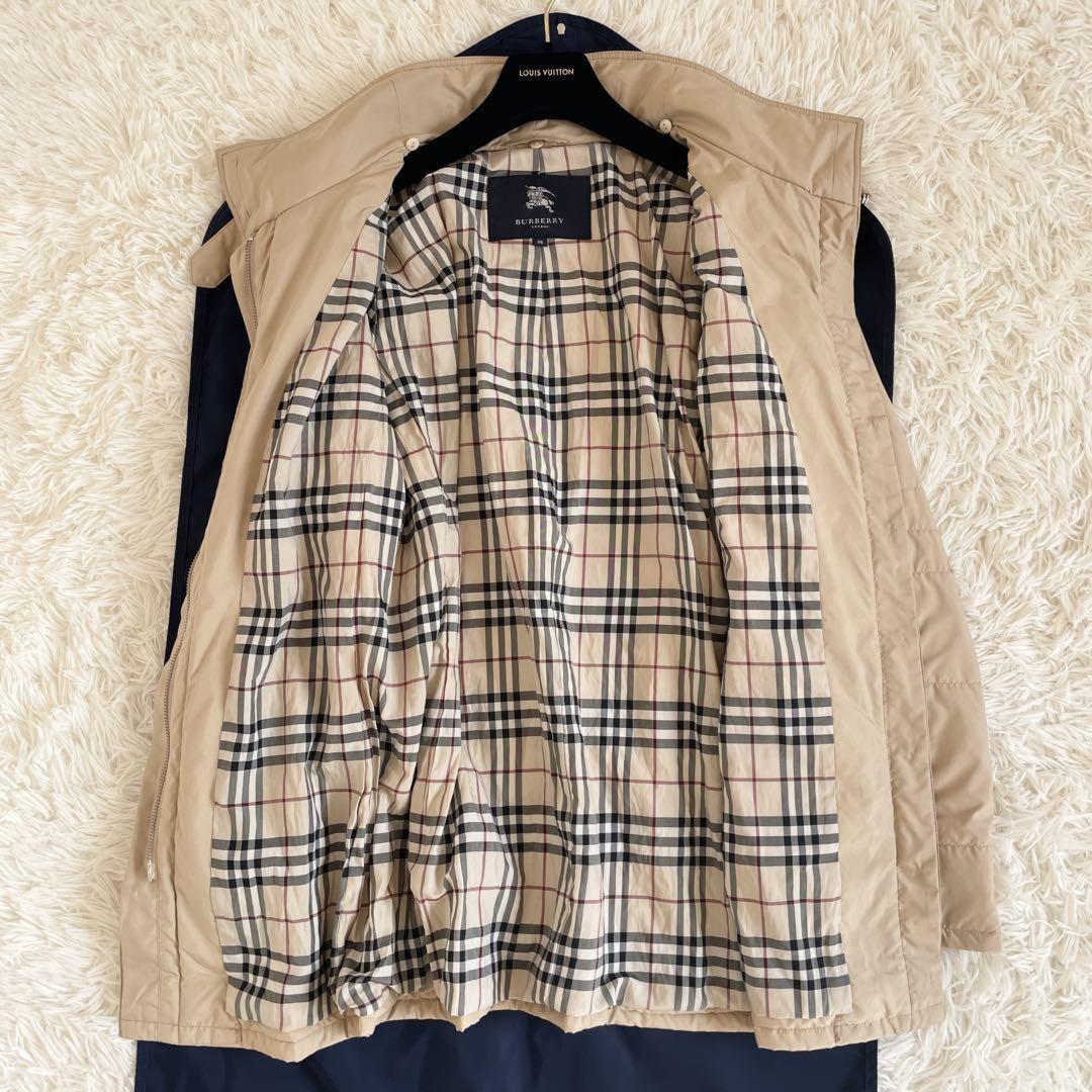 BURBERRY LONDON Jumper Blouson Nova Check Asian fit M US size S Beige Authentic