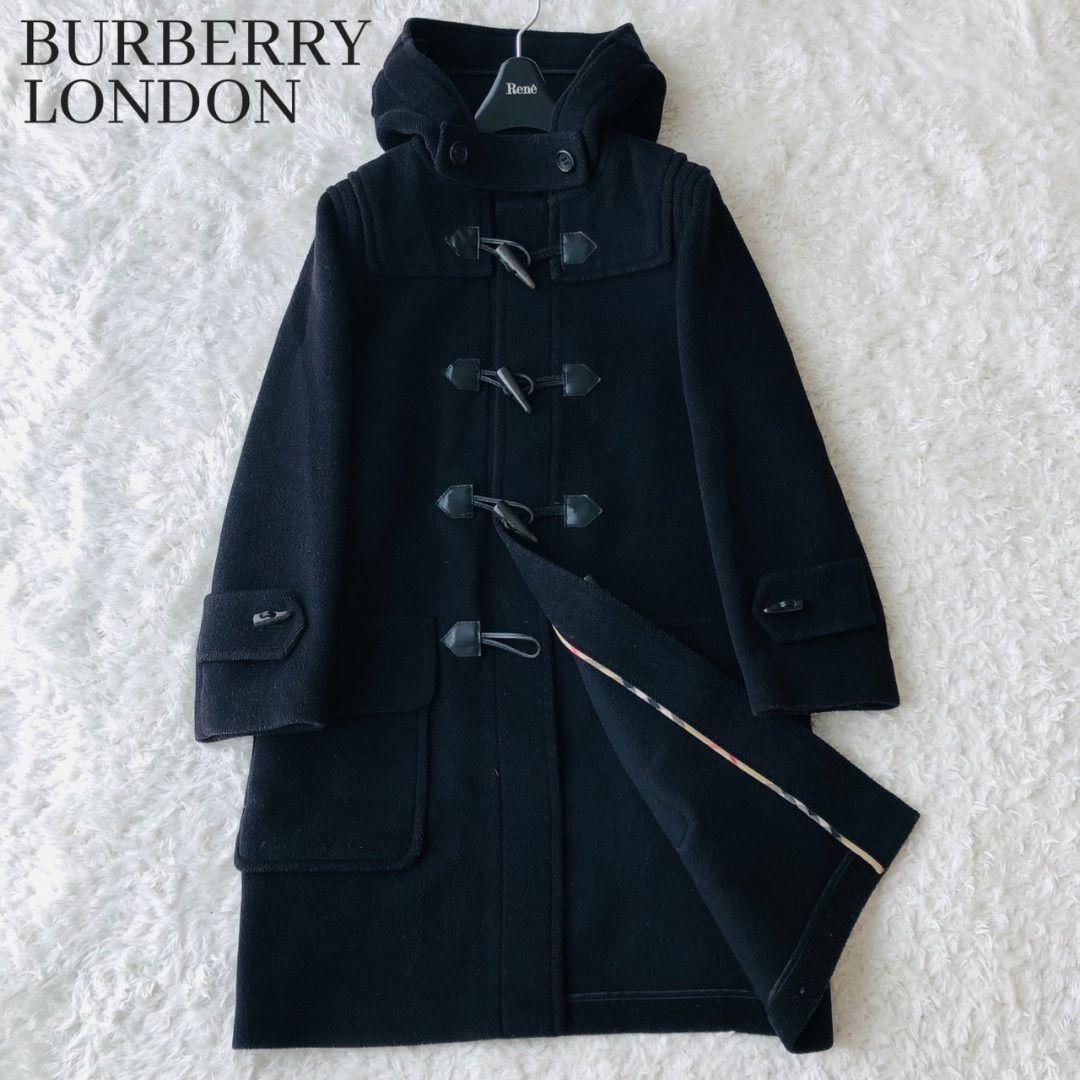 BURBERRY LONDON Duffle Coat Asian fit L 40 US size M Black Authentic