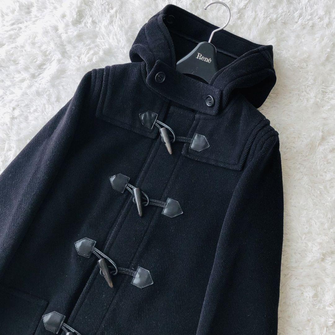 BURBERRY LONDON Duffle Coat Asian fit L 40 US size M Black Authentic
