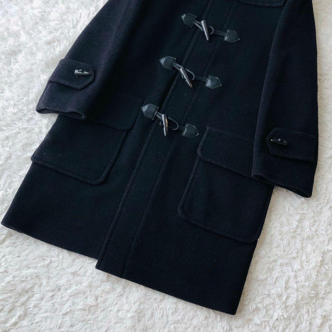 BURBERRY LONDON Duffle Coat Asian fit L 40 US size M Black Authentic