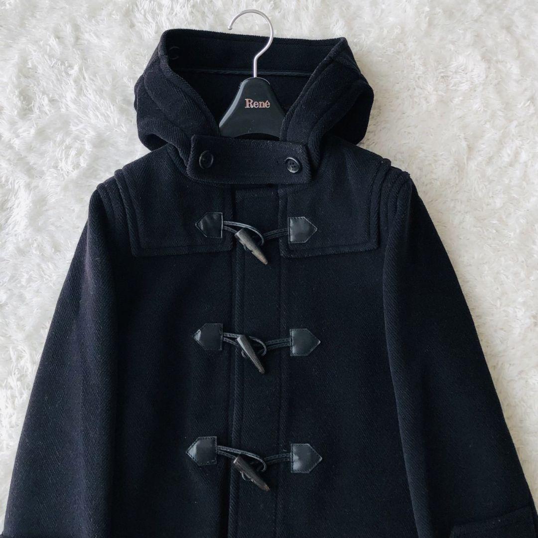 BURBERRY LONDON Duffle Coat Asian fit L 40 US size M Black Authentic