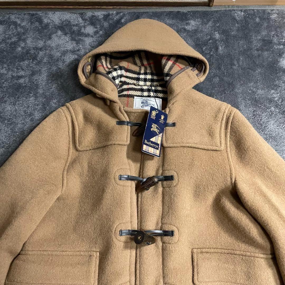 BURBERRY Duffle Coat Nova Check Asian fit XS US size 2XS Beige Authentic