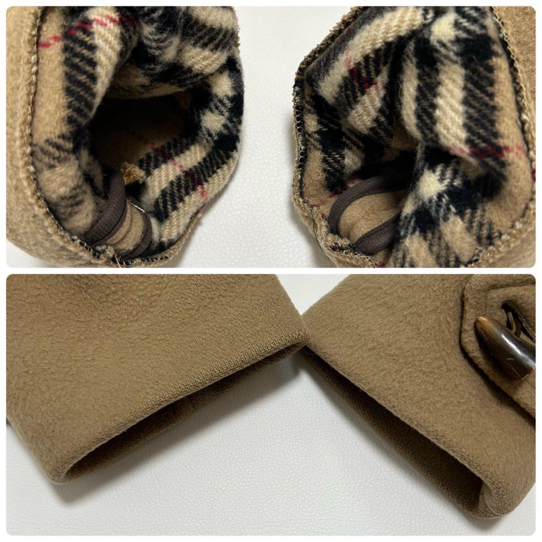 BURBERRY Duffle Coat Nova Check Asian fit XL US size L Camel Authentic