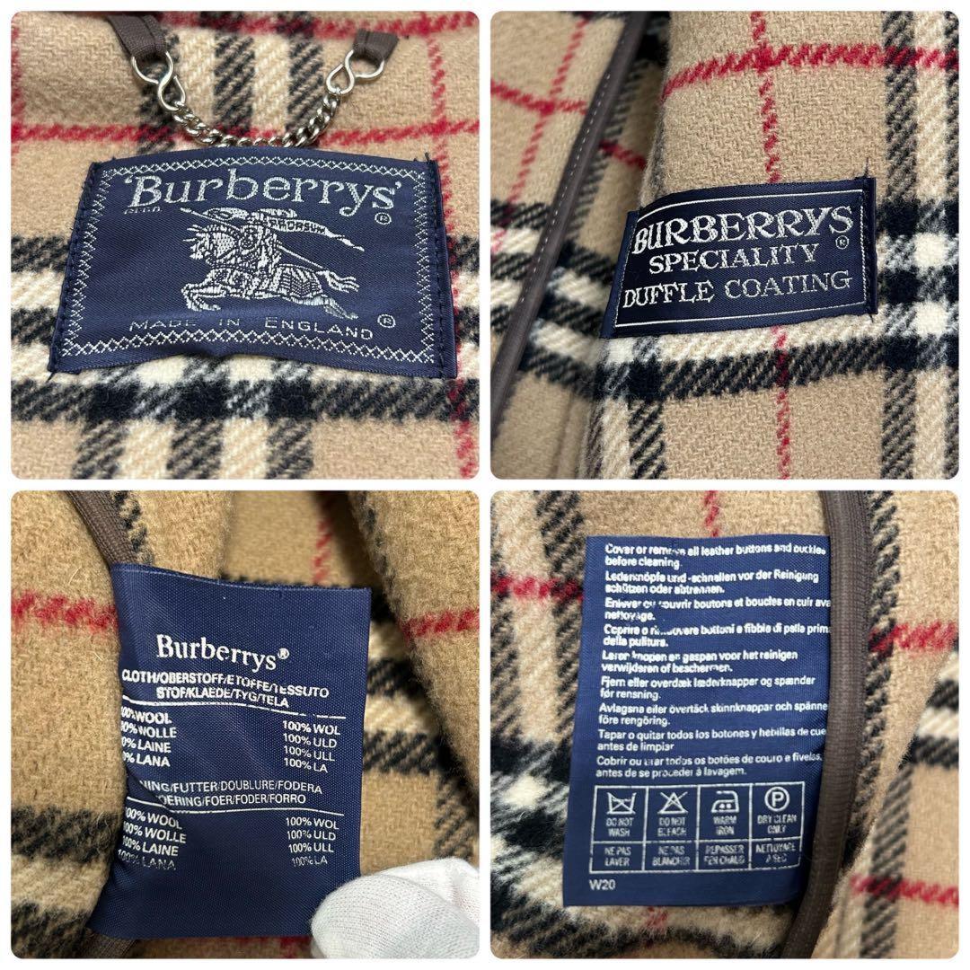 BURBERRY Duffle Coat Nova Check Asian fit XL US size L Camel Authentic