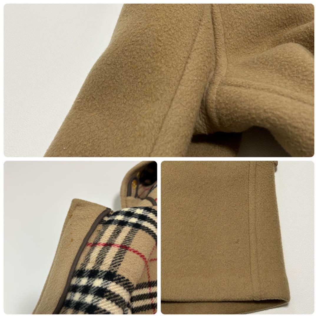 BURBERRY Duffle Coat Nova Check Asian fit XL US size L Camel Authentic