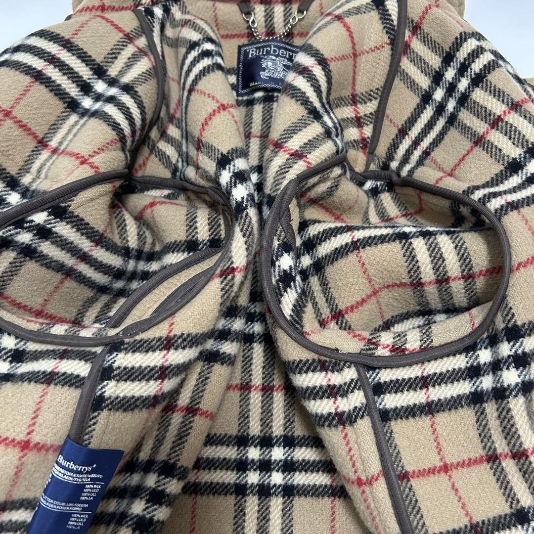 BURBERRY Duffle Coat Nova Check Asian fit XL US size L Camel Authentic