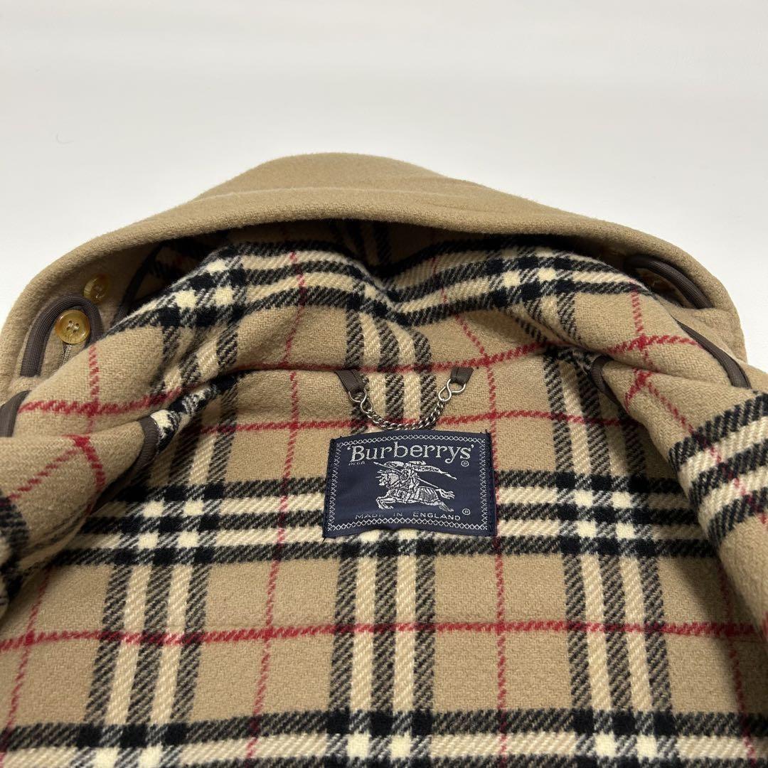 BURBERRY Duffle Coat Nova Check Asian fit XL US size L Camel Authentic