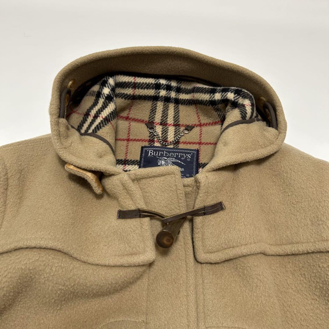 BURBERRY Duffle Coat Nova Check Asian fit XL US size L Camel Authentic