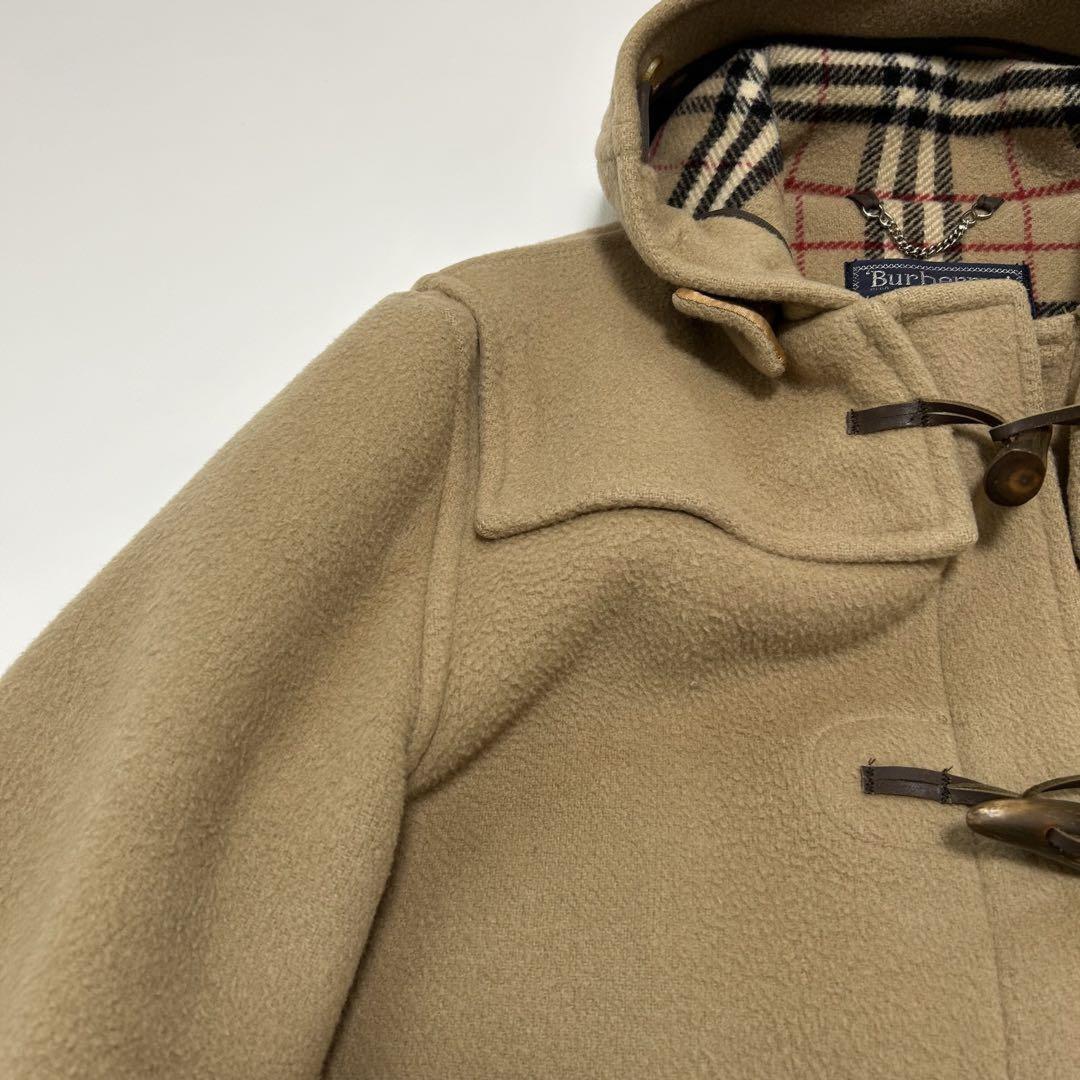 BURBERRY Duffle Coat Nova Check Asian fit XL US size L Camel Authentic
