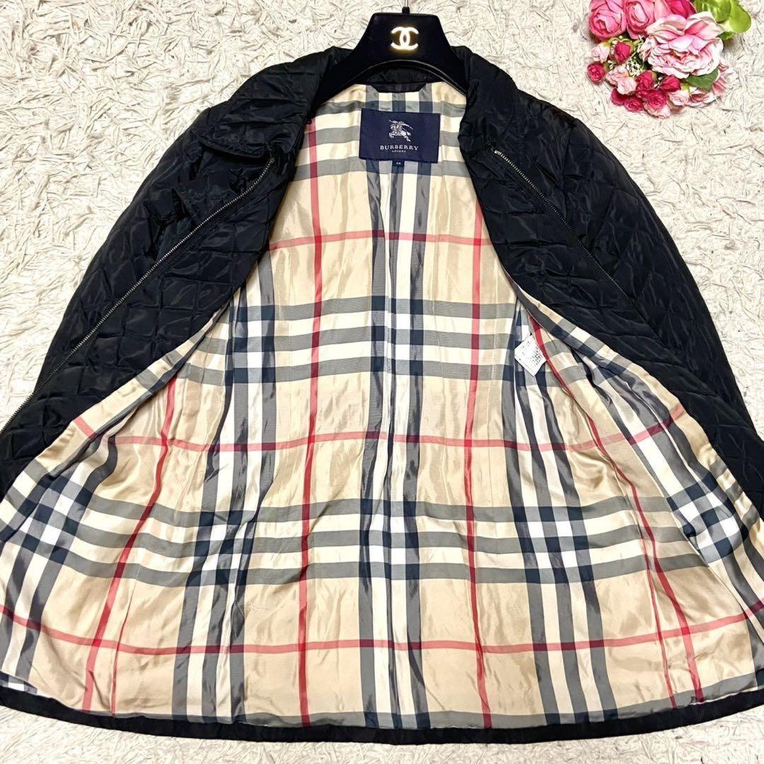 BURBERRY LONDON Quilting Coat Nova Check Asian fit 2XL 44 US size XL Black Auth