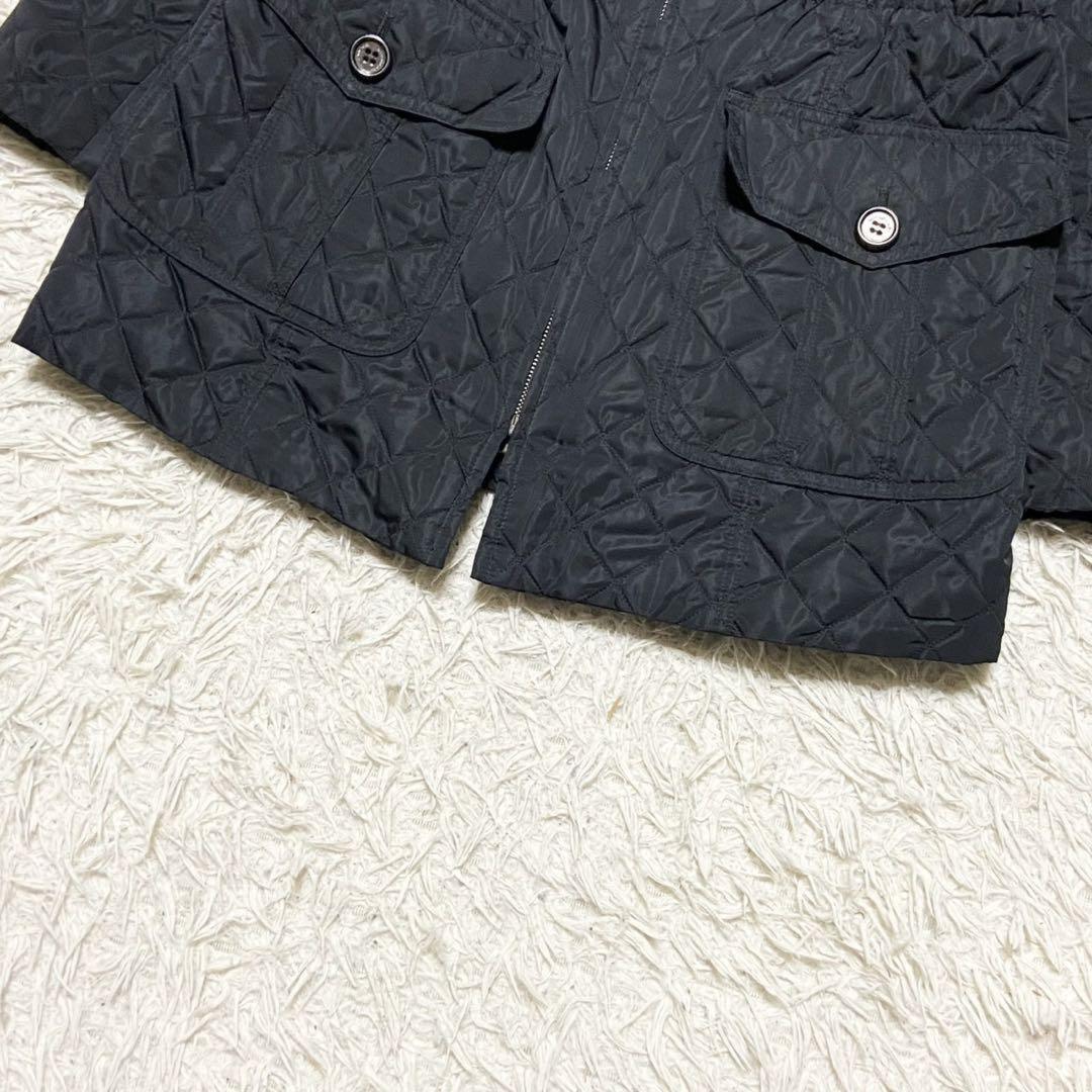 BURBERRY LONDON Quilting Coat Nova Check Asian fit 2XL 44 US size XL Black Auth