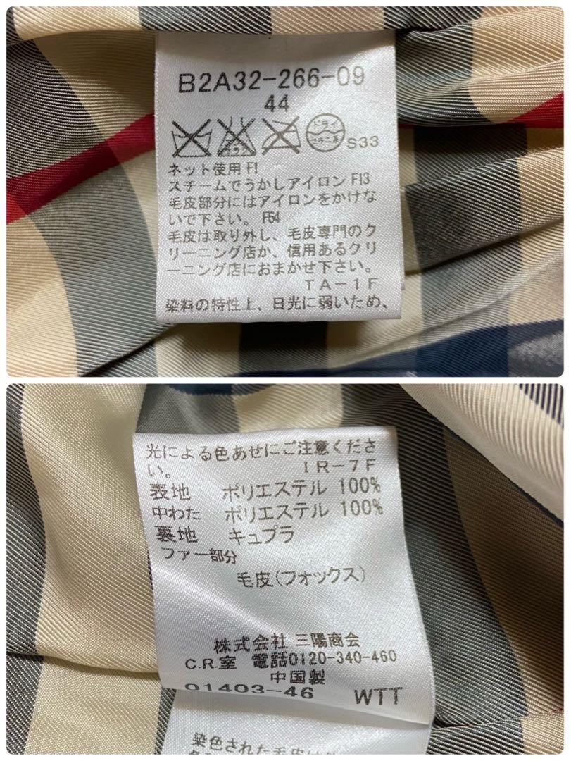 BURBERRY LONDON Quilting Coat Nova Check Asian fit 2XL 44 US size XL Black Auth