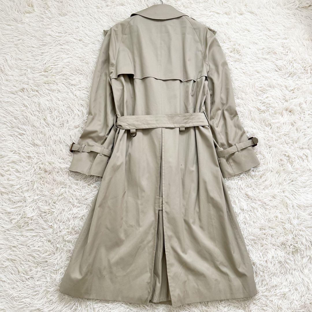 Aquascutum Trench Coat Club Check Asian fit S 36 US size XS Beige Authentic