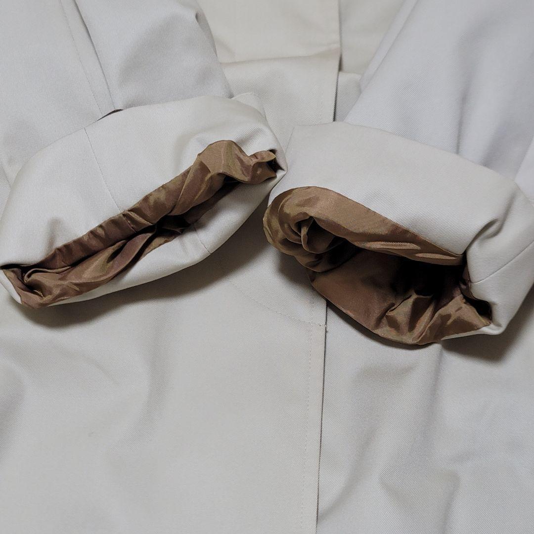 Aquascutum Trench Coat Club Check Asian fit XL US size L Light Beige Authentic