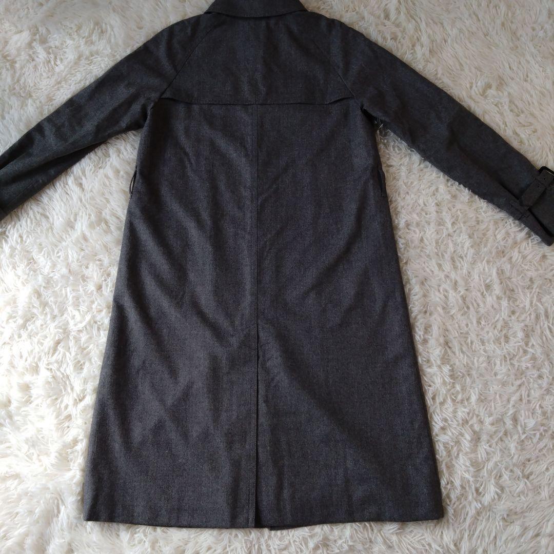 Aquascutum Lolopiana Long Coat Club Check Asian fit L US size M Gray Authentic