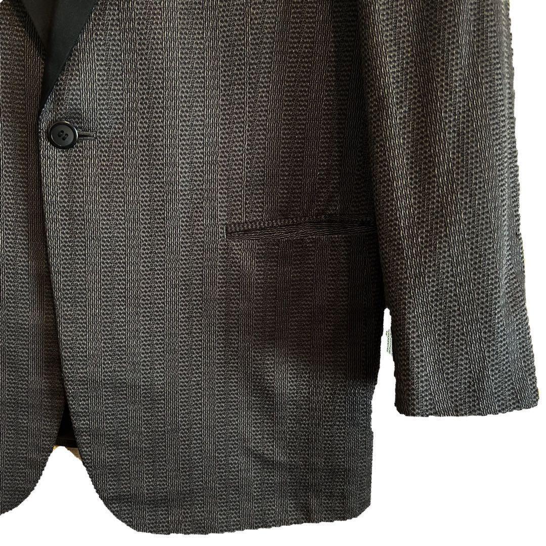 Saint Laurent Tailored Jacket Asian fit L US size M Gray Black Authentic