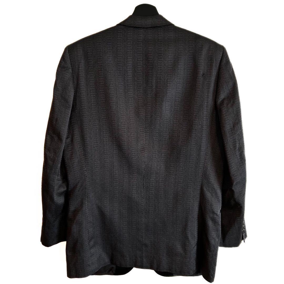 Saint Laurent Tailored Jacket Asian fit L US size M Gray Black Authentic