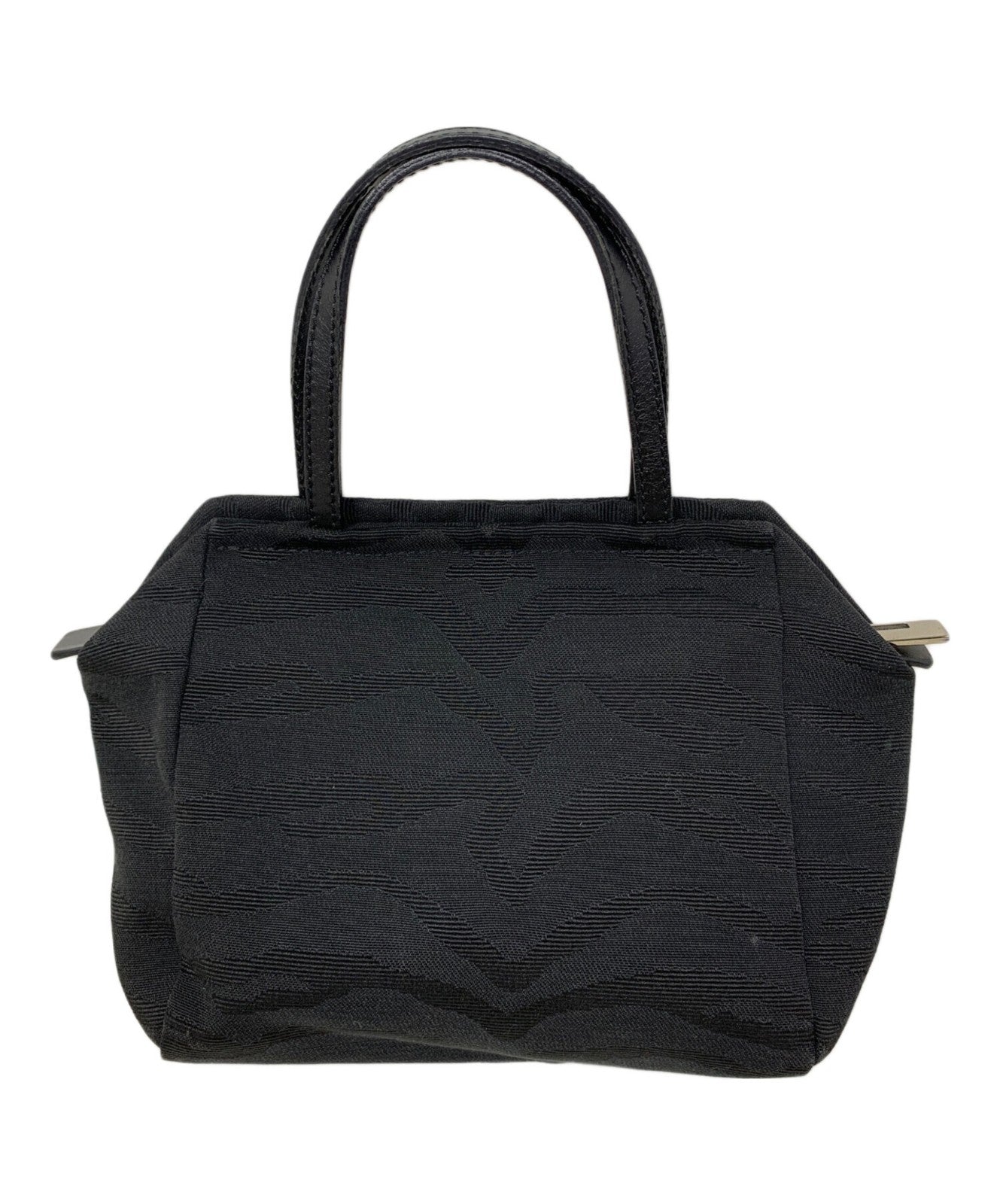 FENDI Hand Bag Tote Purse Black Authentic