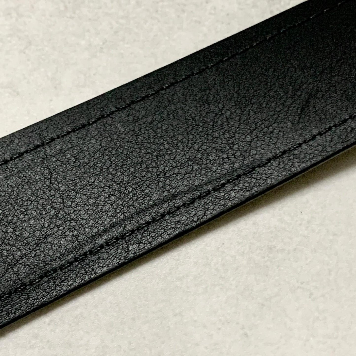 LOUIS VUITTON Damier Graphite Santur Sydney Belt M9708 Black SilverHardware PVC