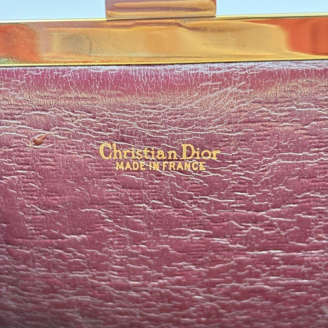 Christian Dior Clutch Bag Second Bag Trotter Red Authentic